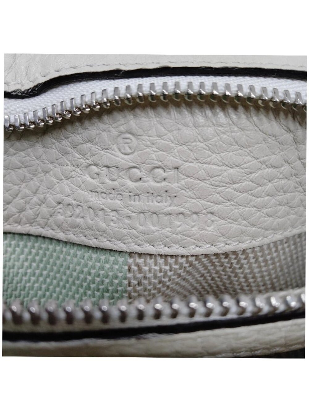 Authentic Gucci Bamboo Daily Top Handle Bag White Leather Crossbody Tote - Picture 16 of 16